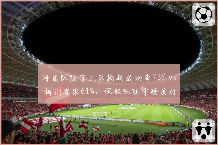 河南队防守三区抢断成功率73% vs 梅州客家61%,保级队防守硬度对比