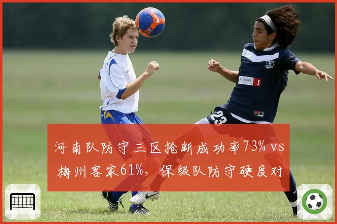 河南队防守三区抢断成功率73% vs 梅州客家61%,保级队防守硬度对比