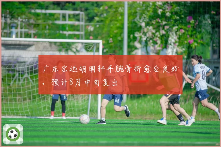 广东宏远胡明轩手腕骨折愈合良好,预计8月中旬复出